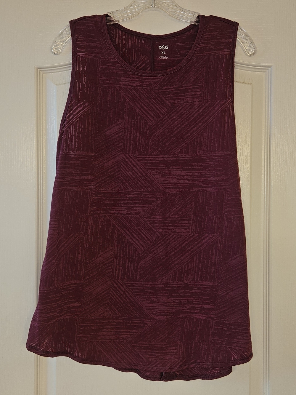 DSG Sleeveless Tunic Tank - Plum